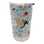 Coffee Mug | Magpie Floral | Double Wall | Stainless Steel